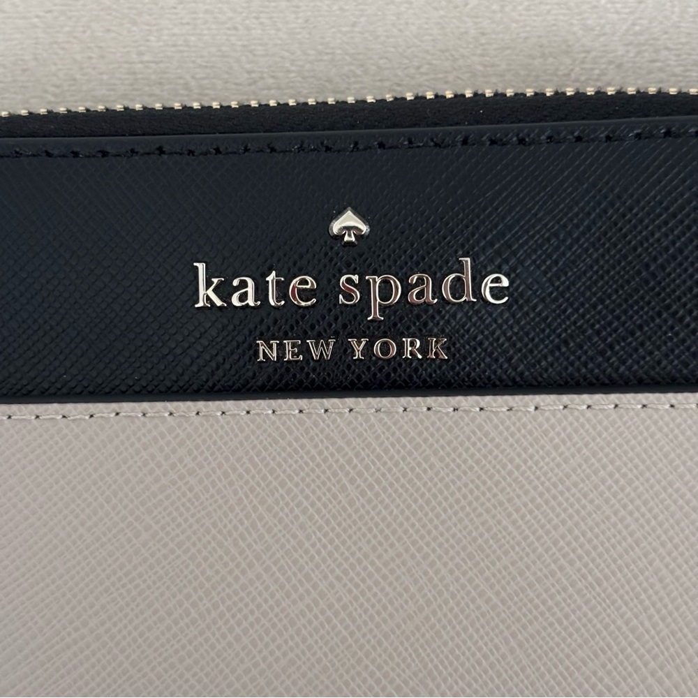 Kate Spade York Staci Colorblock Large Continental Wallet Warm Beige - Picture 3 of 6